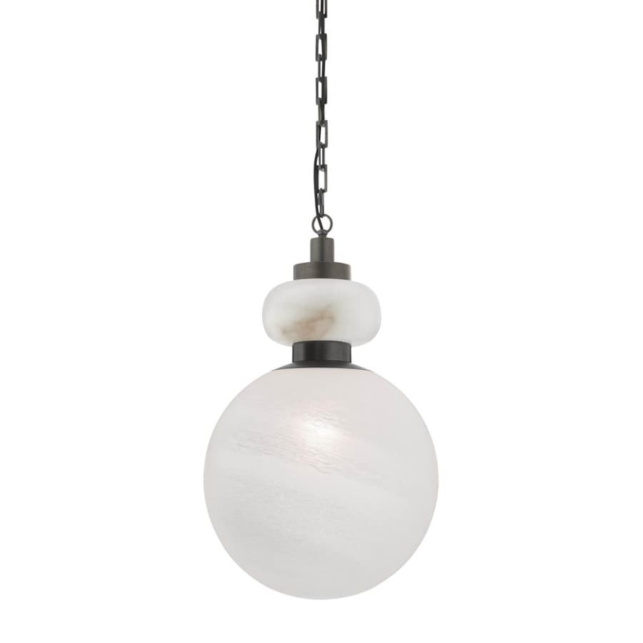 Rosemont Large Alabaster Pendant 16" Wide Pendant - Tianguang Alabaster Lighting