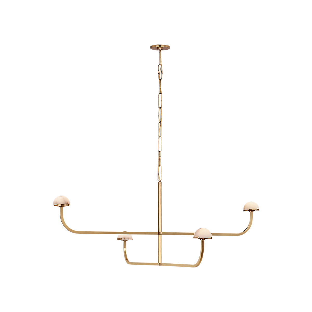 Pedra Two Tier Shallow Alabaster Chandelier - Tianguang Alabaster Lighting