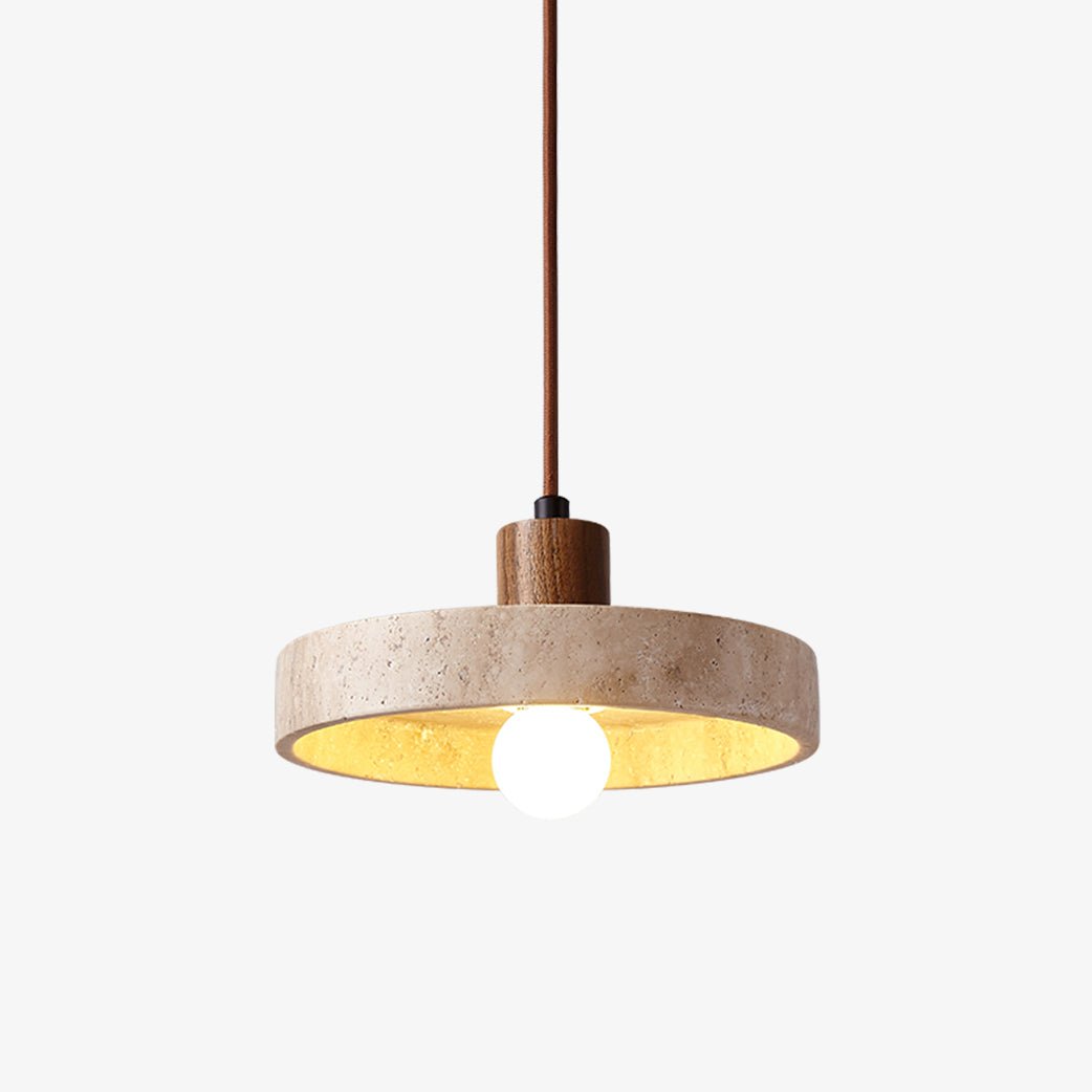 Piedra Travertine Pendant Light - Tianguang Alabaster Lighting