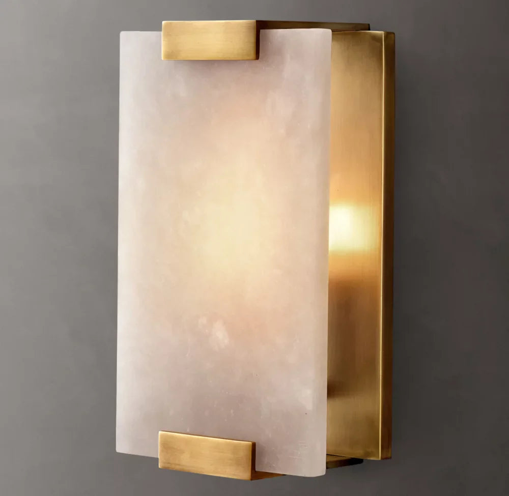 Hand-Carved Alabaster Sconce - Tianguang Alabaster Lighting