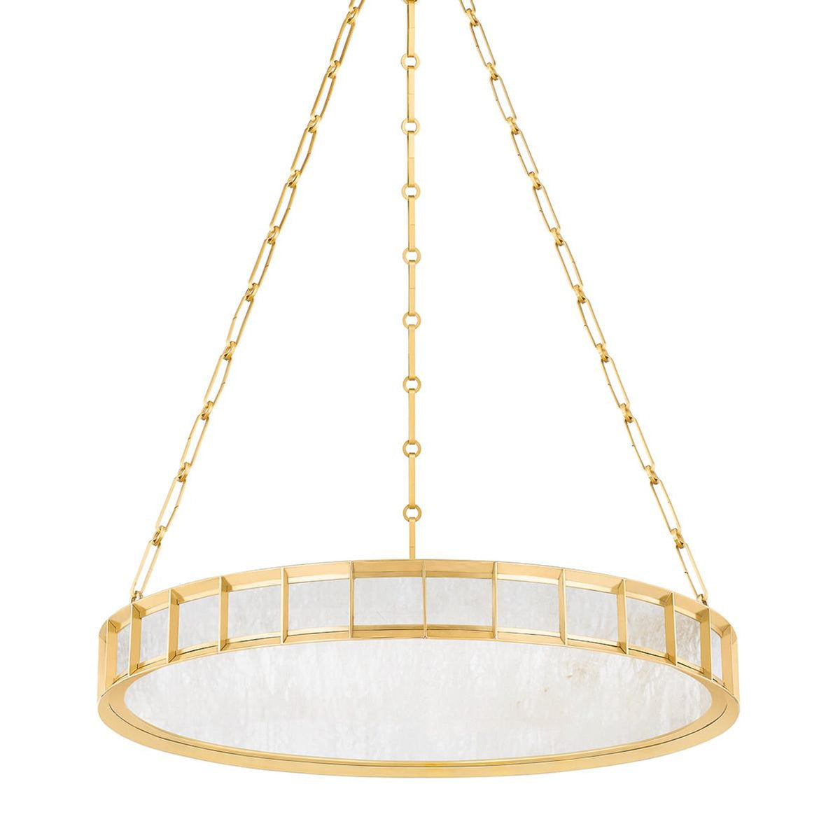 Leda Alabaster Chandelier 30 in W x 51 in H - Tianguang Alabaster Lighting