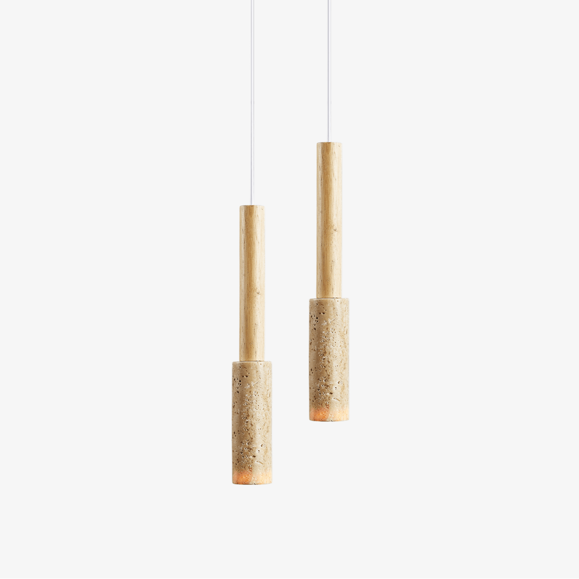 Travertine Stick Pendant Light - Tianguang Alabaster Lighting