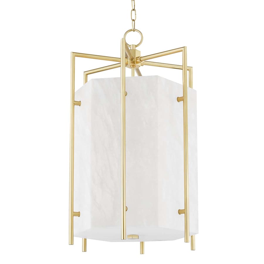 Flatbush 6 Light 19" Wide Alabaster Pendant - Tianguang Alabaster Lighting