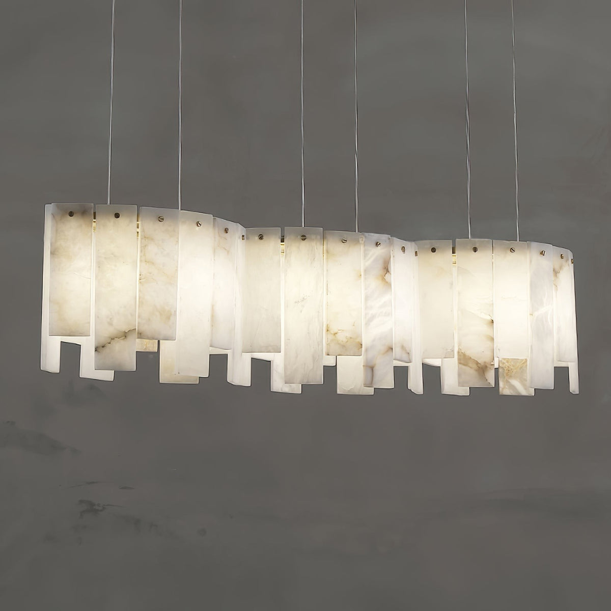 Nordic Alabaster Wave Pendant - Tianguang Alabaster Lighting