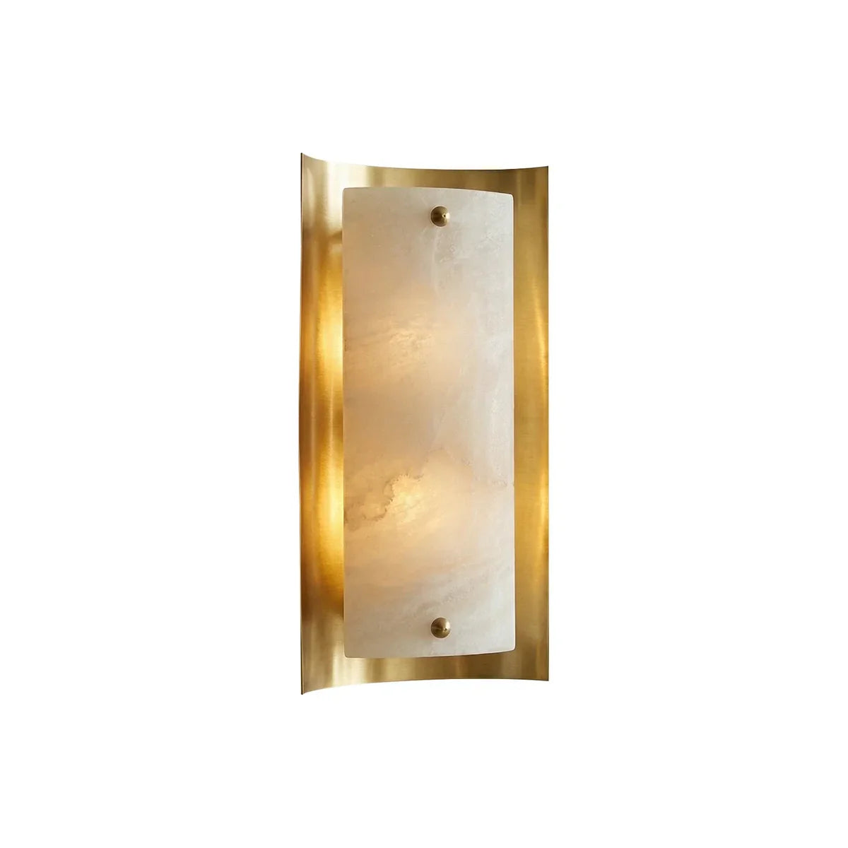 Rectangular Calviero Snowflake Stone Alabaster Wall Lamp - Tianguang Alabaster Lighting