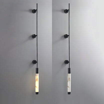Verita Alabaster Wall Light, Hardwired Wall Sconce, detail 25