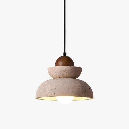 Zenith Tier Travertine Pendant Lamp - Tianguang Alabaster Lighting