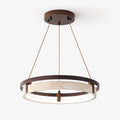 Orbit Travertine Pendant Light 16.9 in Dia Walnut - Tianguang Alabaster Lighting