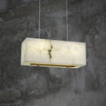 Alabaster Cuboid Dining Room Chandelier - Tianguang Alabaster Lighting