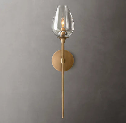 Tulip Grand Wall Light - 5"W x 7"D x 24"H, Bathroom Wall Sconce, detail 5