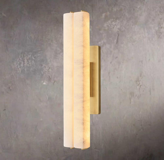 Audubon Ivory Dual Alabaster Wall Sconce - Tianguang Alabaster Lighting