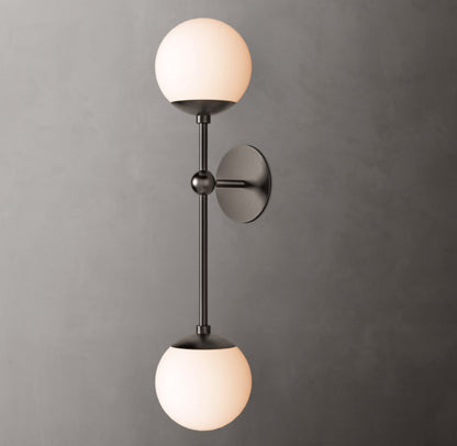 Cirque Double Wall Light, Bedroom Wall Sconce, detail 12