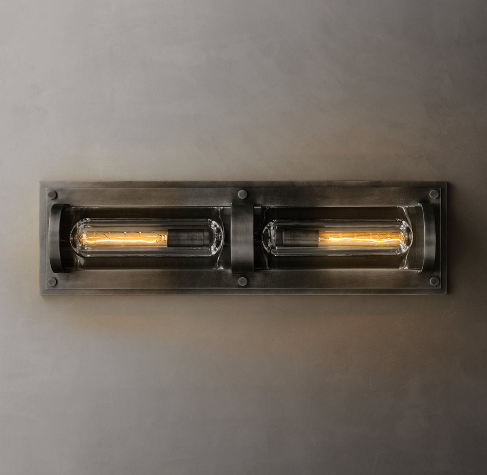 Savile Circular Linear Sconce, Bathroom Wall Sconce, detail 13