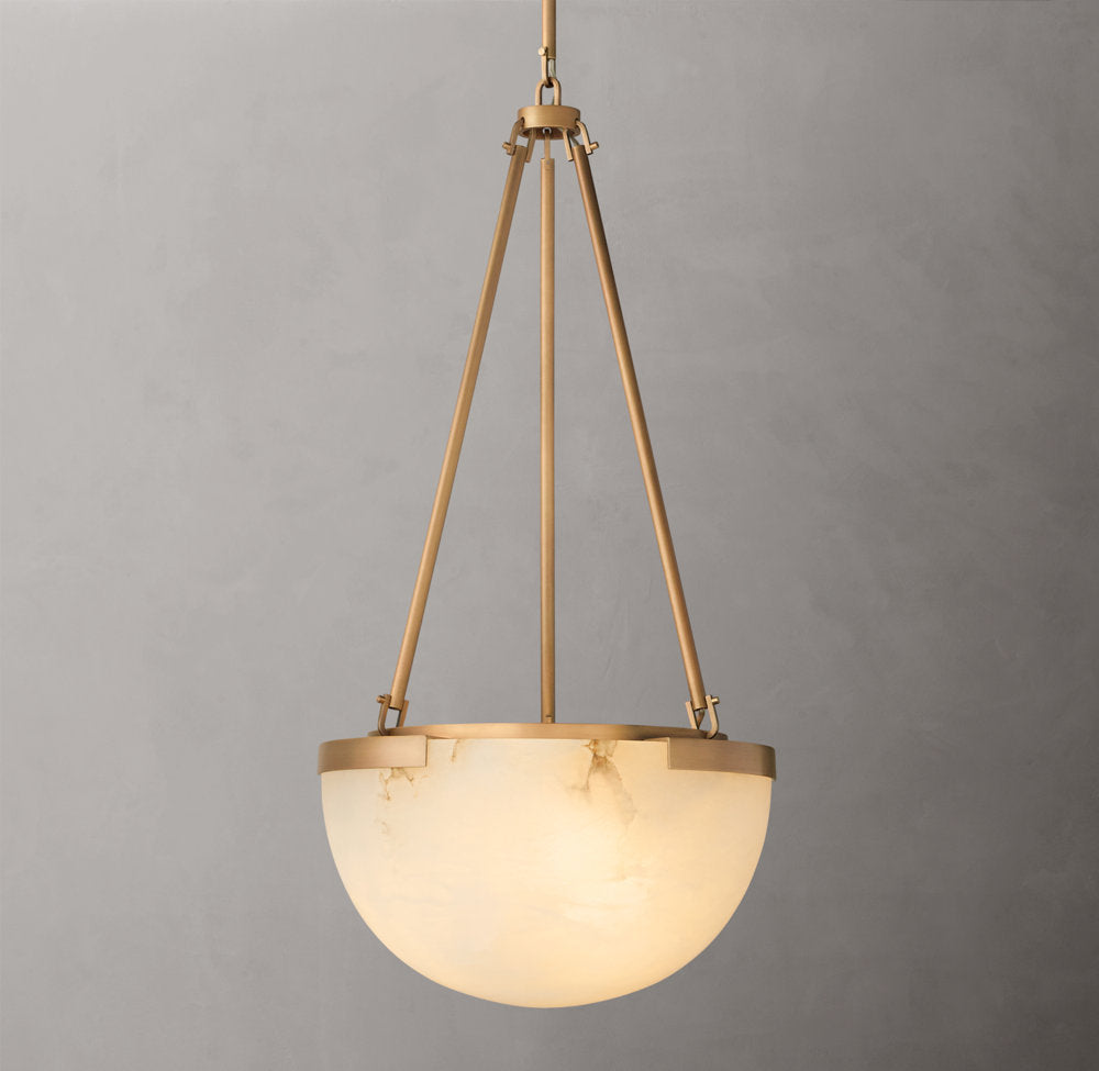 Melange Alabaster Pendant - Tianguang Alabaster Lighting