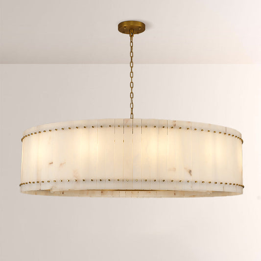 Aurelix Alabaster Round Chandelier - Tianguang Alabaster Lighting