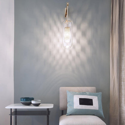 Vadim Glass Wall Light, Hardwired Wall Sconce, detail 7