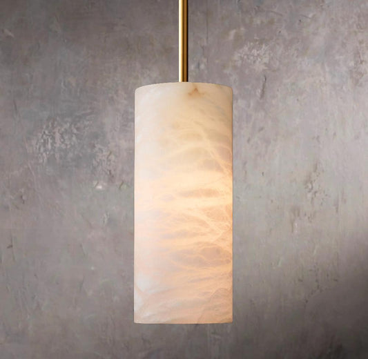 Handcrafted Alabaster Column Pendant Charm - Tianguang Alabaster Lighting