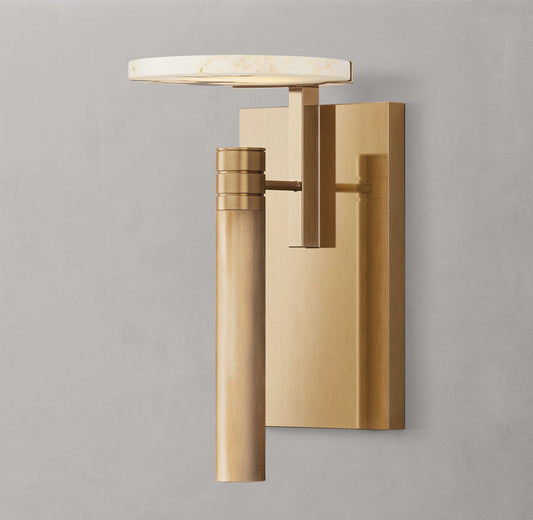 Melange Disc Alabaster Sconce - Tianguang Alabaster Lighting