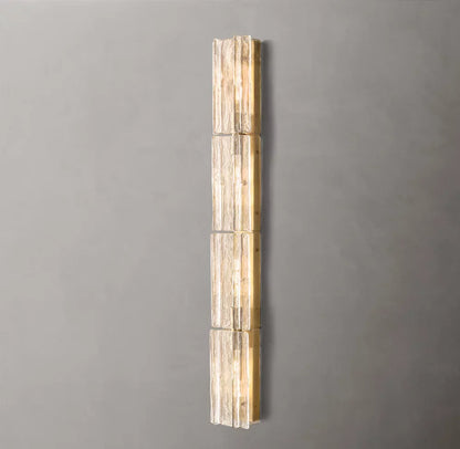 Lattice Clear Glass Grand Wall Light, Bedroom Wall Sconce, detail 4