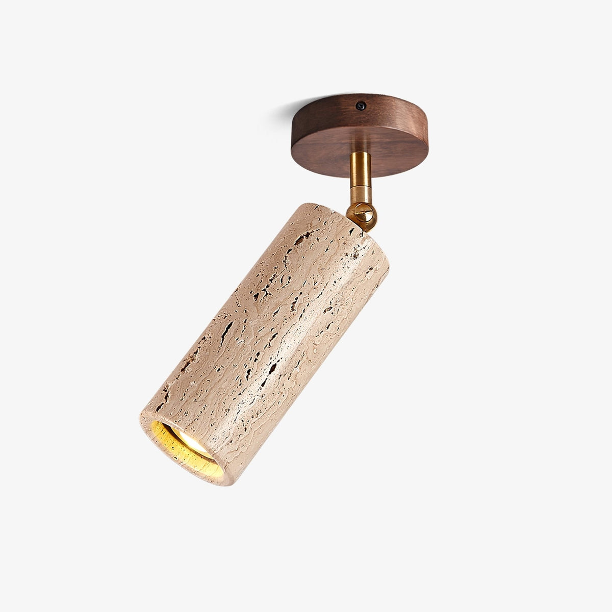 Solis Stone Spotlight Travertine Ceiling Light - Tianguang Alabaster Lighting