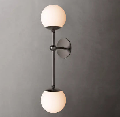 Cirque Double Wall Light, Bedroom Wall Sconce, detail 8