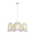 Callisto Seven Light Pendant White Alabaster Chandelier - Tianguang Alabaster Lighting