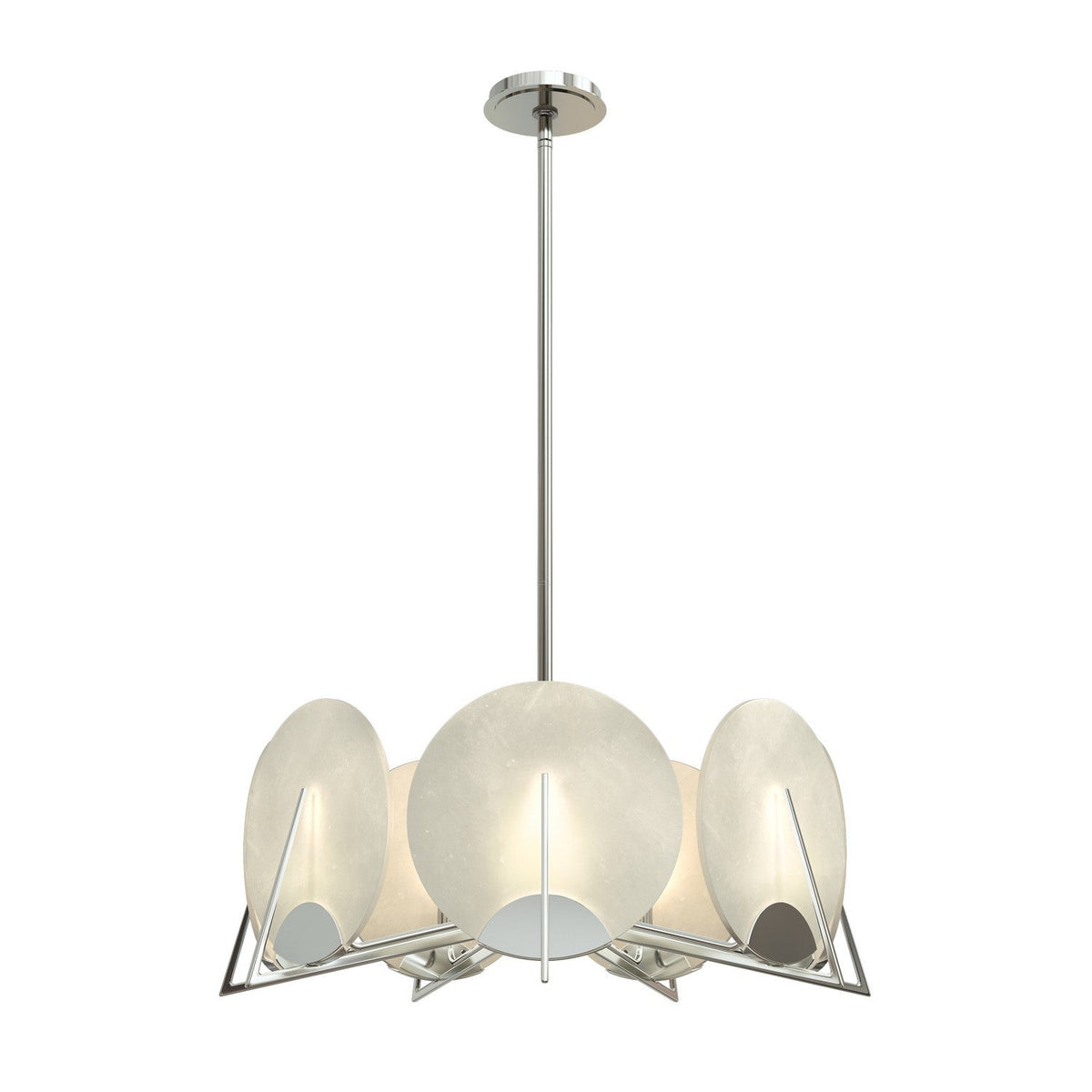 Callisto Seven Light Pendant Sterling Alabaster Chandelier - Tianguang Alabaster Lighting