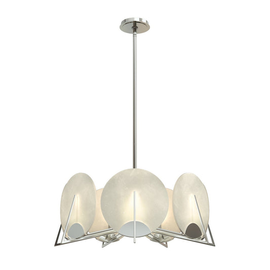 Callisto Seven Light Pendant Sterling Alabaster Chandelier - Tianguang Alabaster Lighting