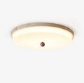 Aeon Travertine Orb Ceiling Light - Tianguang Alabaster Lighting