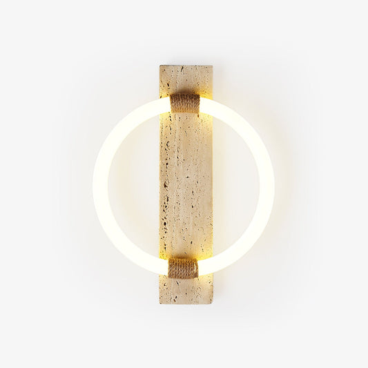 Niva Travertine Sconce - Tianguang Alabaster Lighting