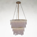 Eos 38.5 inch Ceiling Mounted Alabaster Chandelier Light - Tianguang Alabaster Lighting
