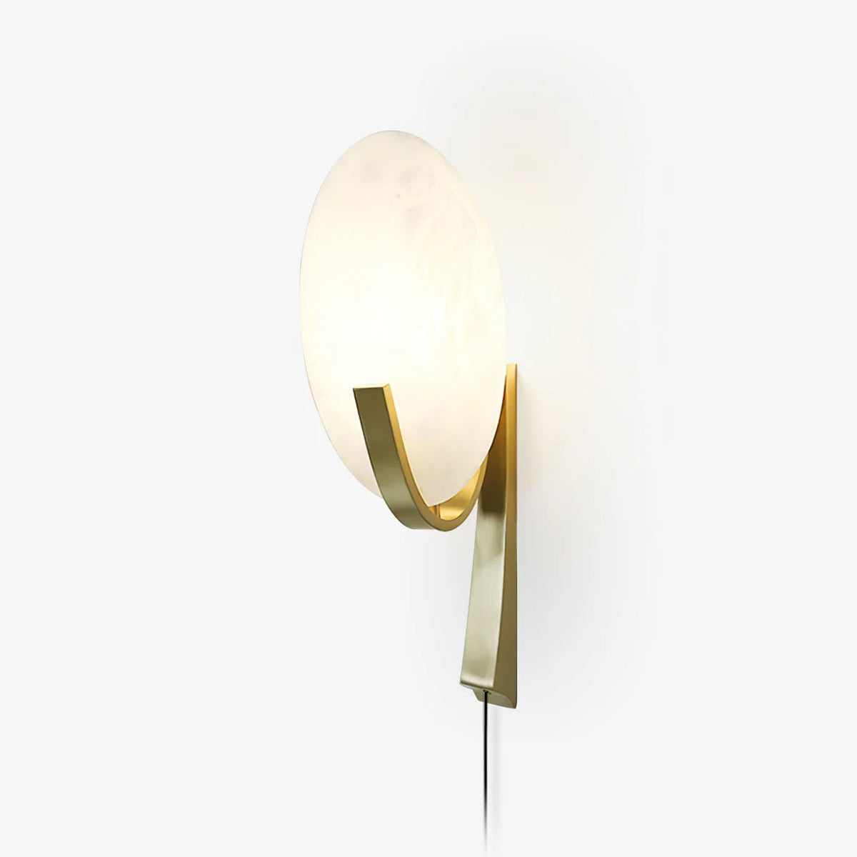 Alice Alabaster Plug-in Wall Lamp 20 cm Dia - Tianguang Alabaster Lighting