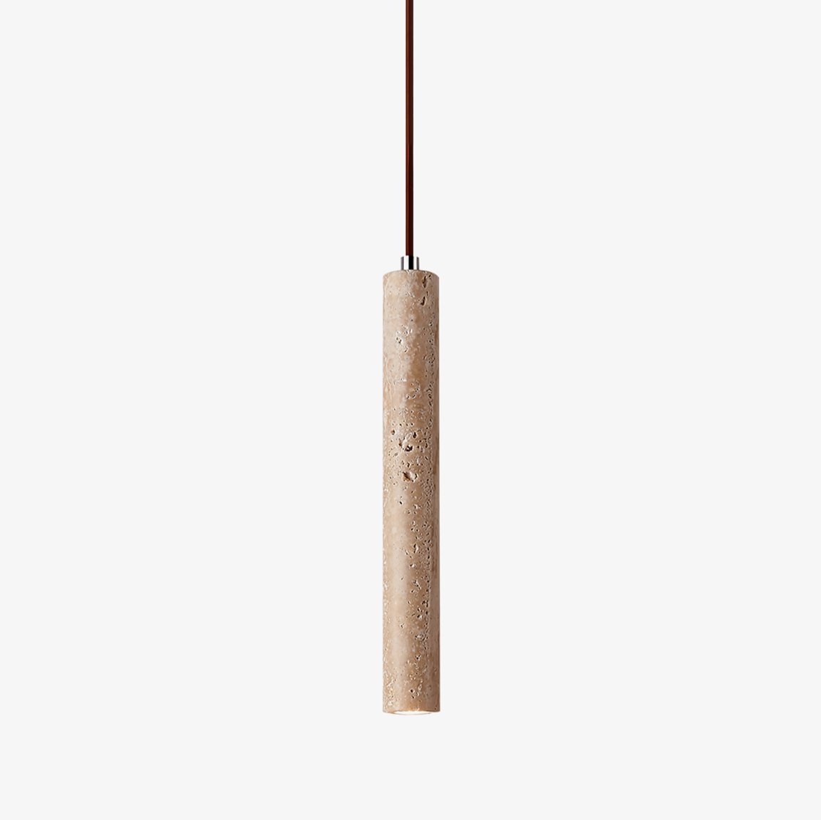 Long Cylinder Travertine Pendant Lamp - Tianguang Alabaster Lighting
