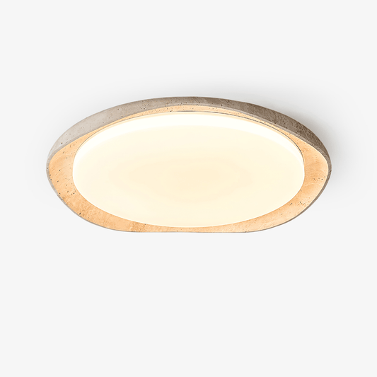 Solis Travertine Ceiling Light - Tianguang Alabaster Lighting