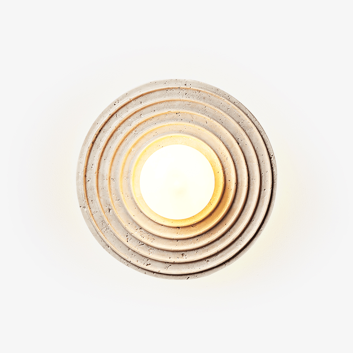 Orbit Rings Travertine Wall Lamp - Tianguang Alabaster Lighting