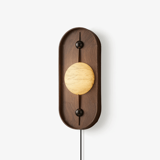 Bezel Alabaster Plug-in Wall Lamp - Tianguang Alabaster Lighting