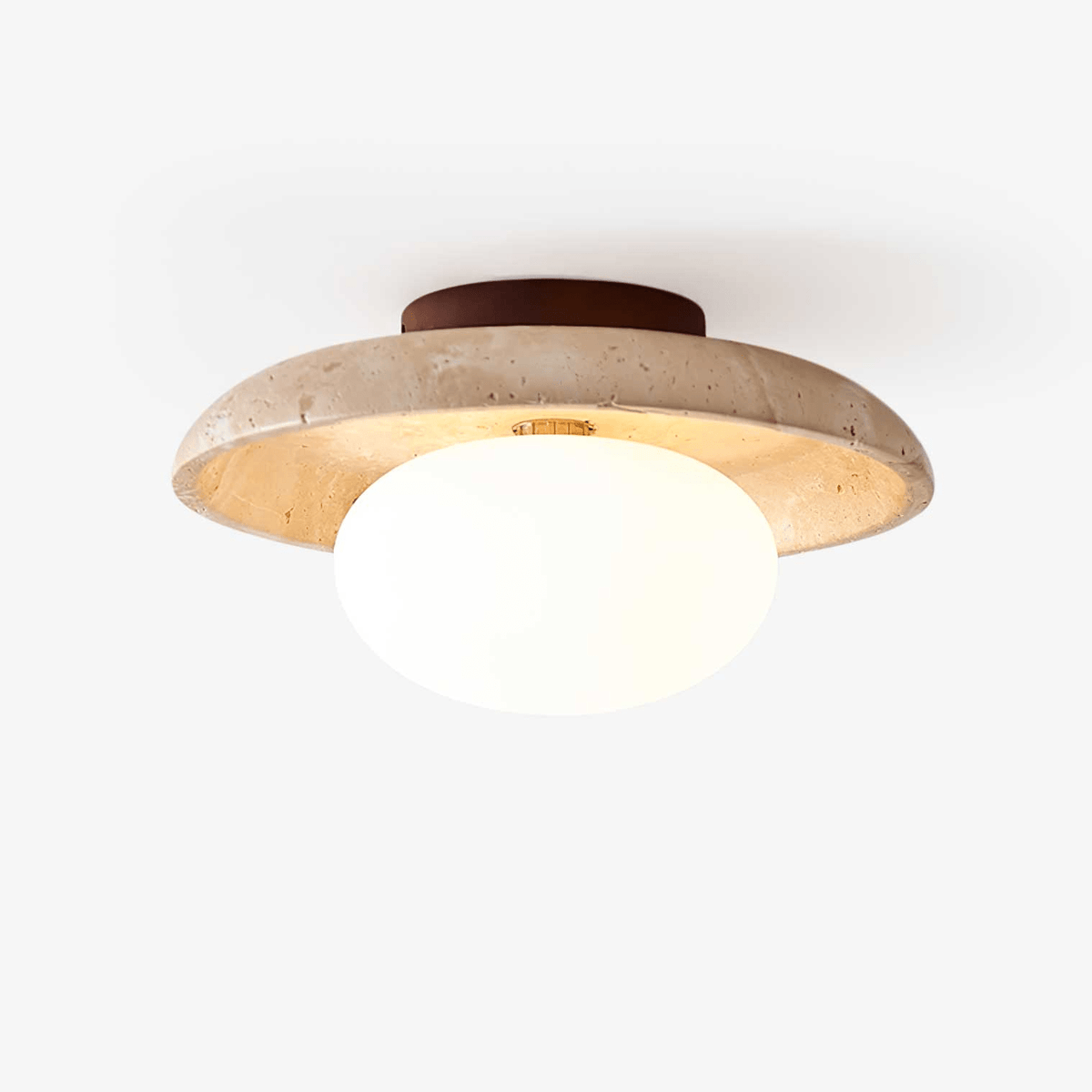 Lunaro Travertine Ceiling Lamp Ceiling Light - Tianguang Alabaster Lighting
