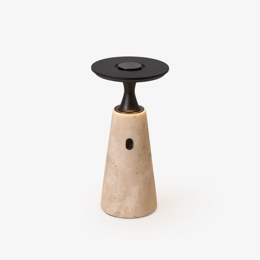 Terrava Rechargeable Travertine Table Lamp - Tianguang Alabaster Lighting