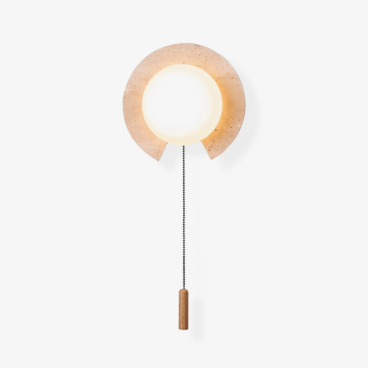 Solclip Travertine Wall Light - Tianguang Alabaster Lighting