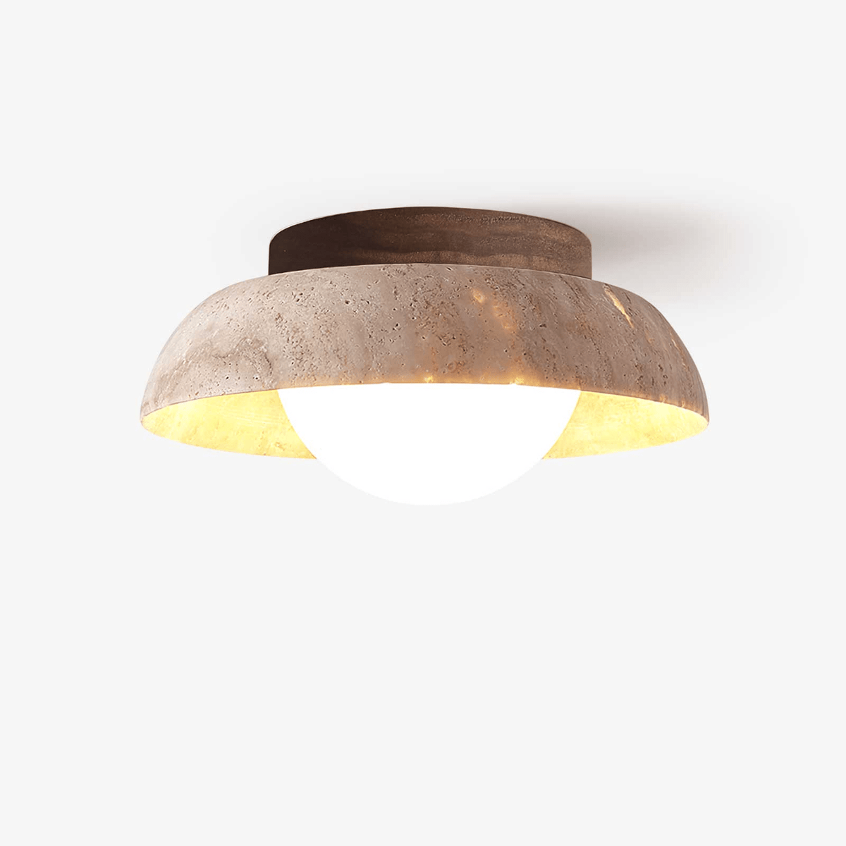 Caelo Ceiling Lamp Travertine Ceiling Light - Tianguang Alabaster Lighting