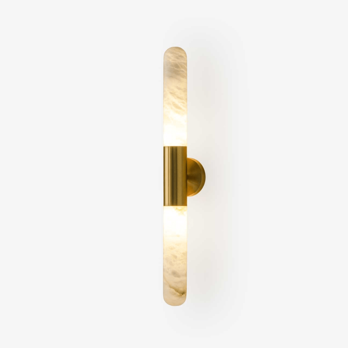 Cavoya Alabaster Wall Light 2.4 in Dia Black, Gold - Tianguang Alabaster Lighting