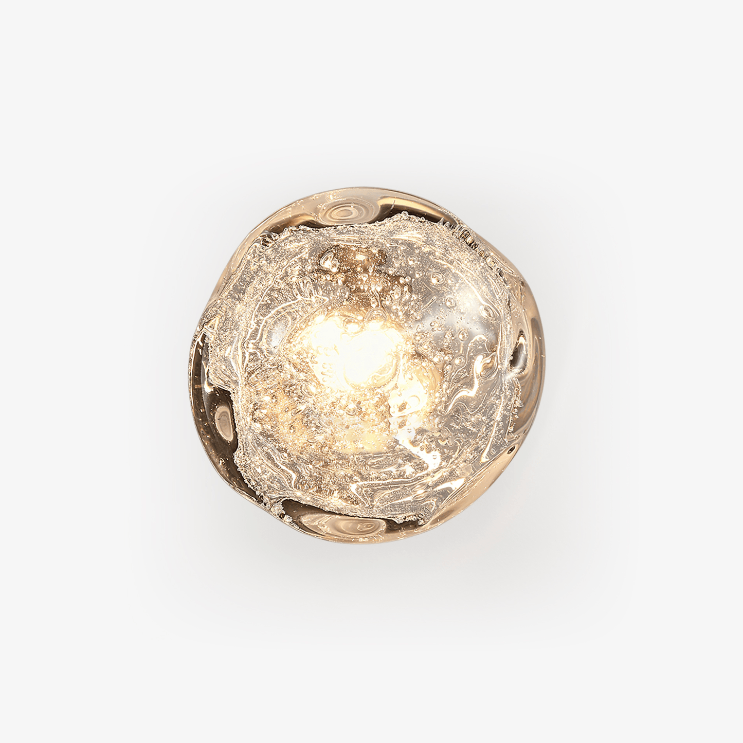 Orrin Molten Glass Wall Light, Hardwired Wall Sconce, detail 2