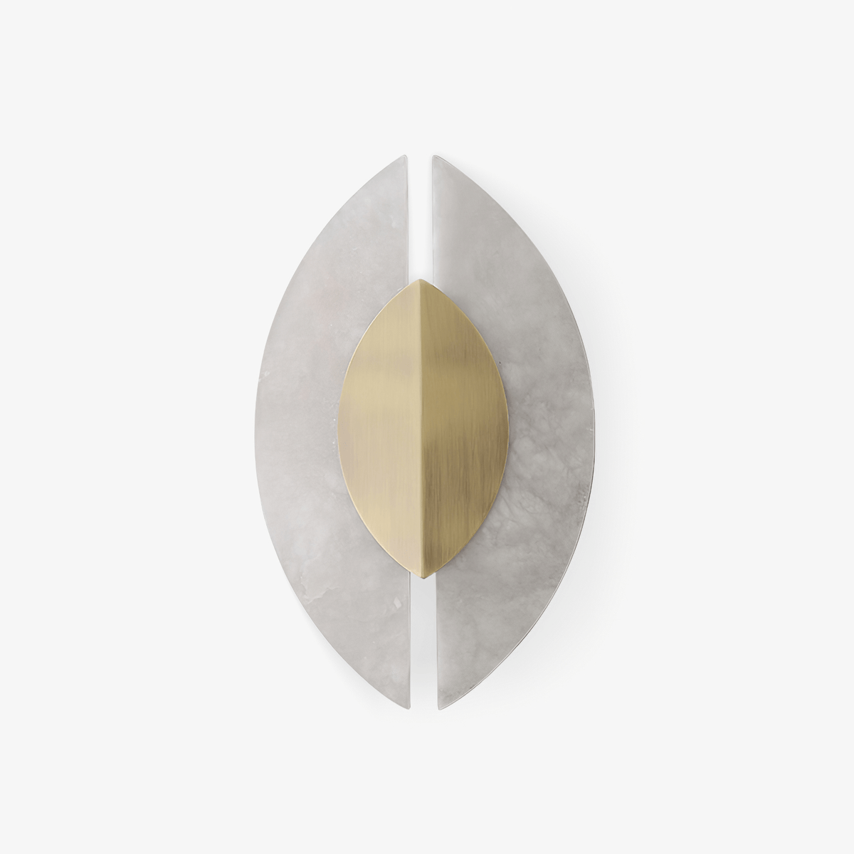 Solari Alabaster Leaf Sconce 10.2 in Dia - Tianguang Alabaster Lighting