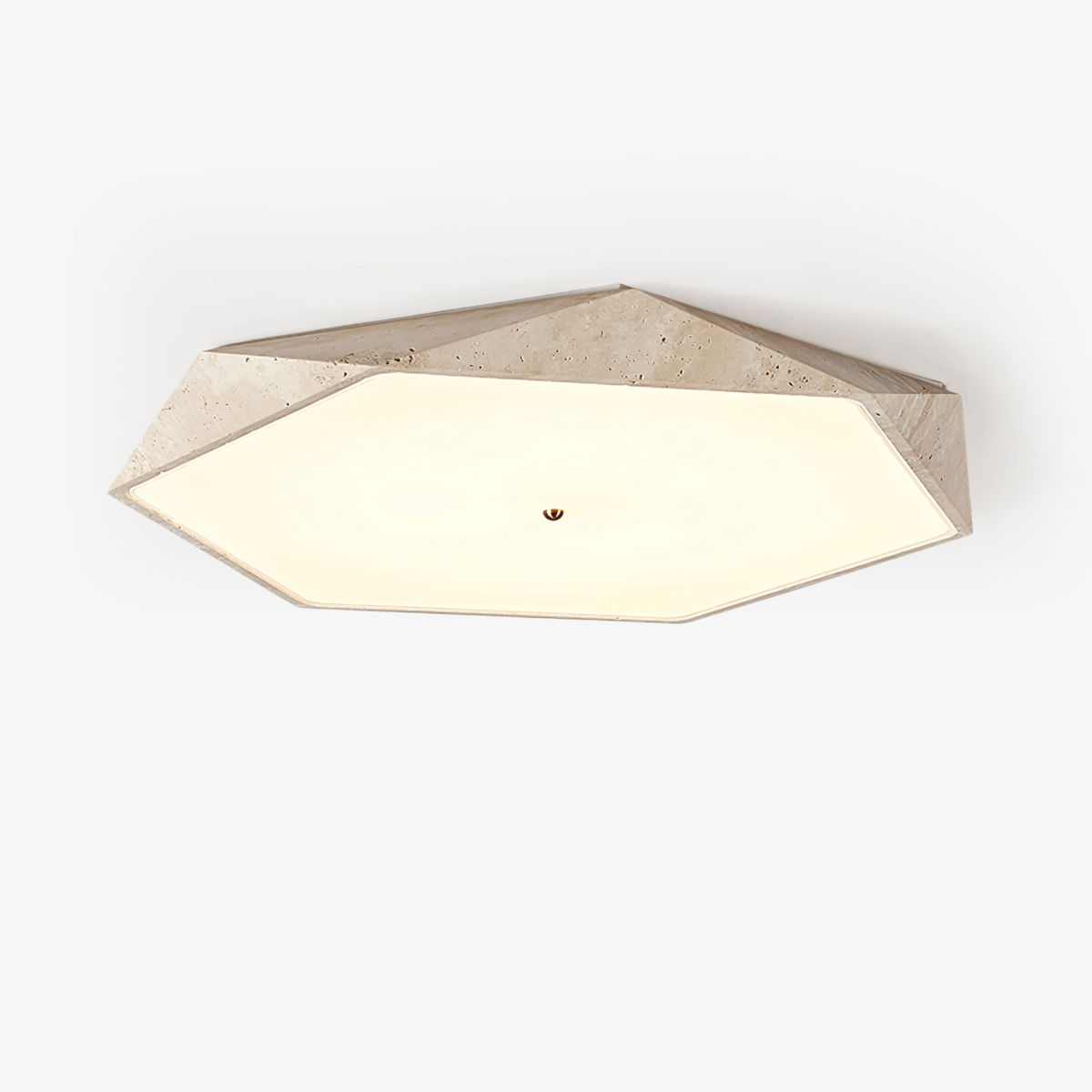 Lunarc Stone Ceiling Lamp Travertine Ceiling Light - Tianguang Alabaster Lighting