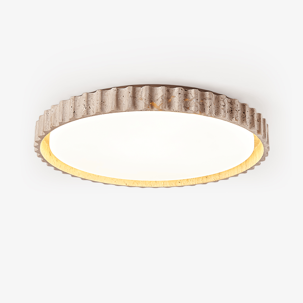 Riva Stone Travertine Ceiling Light - Tianguang Alabaster Lighting