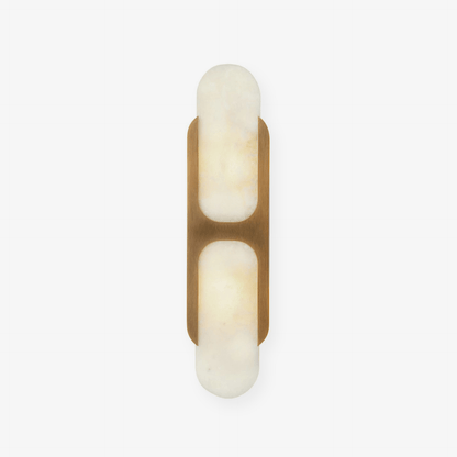 Odin Alabaster Wall Light - Dia 18cm x H 24cm Metal, Hardwired Wall Sconce, detail 2