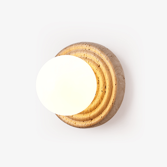 Elira Travertine Wall Sconce - Tianguang Alabaster Lighting