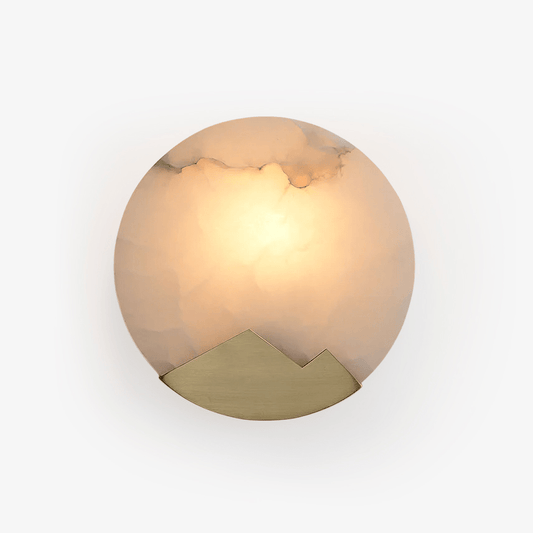 Lasterba Alabaster Wall Lamp 7.9 in Dia - Tianguang Alabaster Lighting