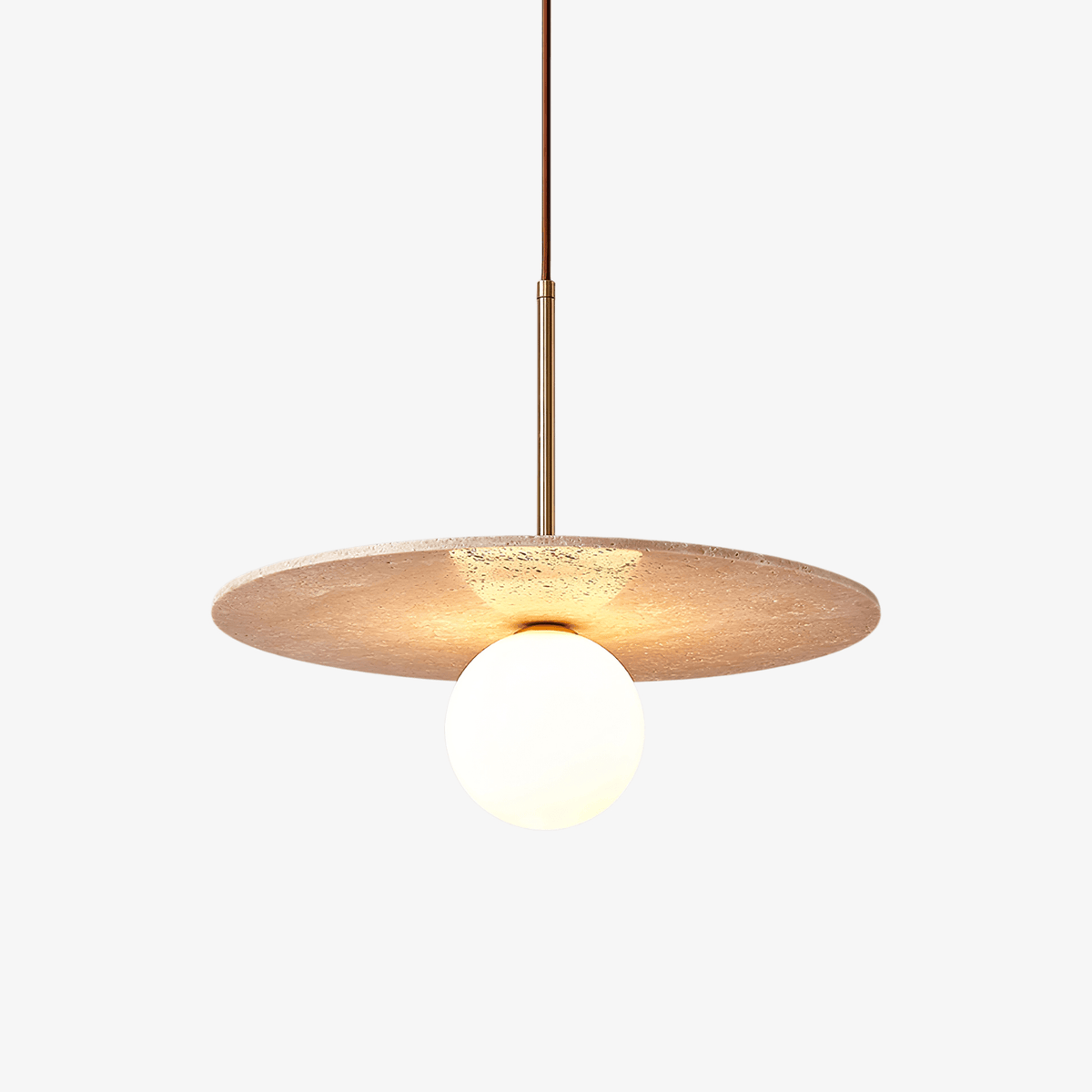 Celestial Travertine Pendant Light - Tianguang Alabaster Lighting