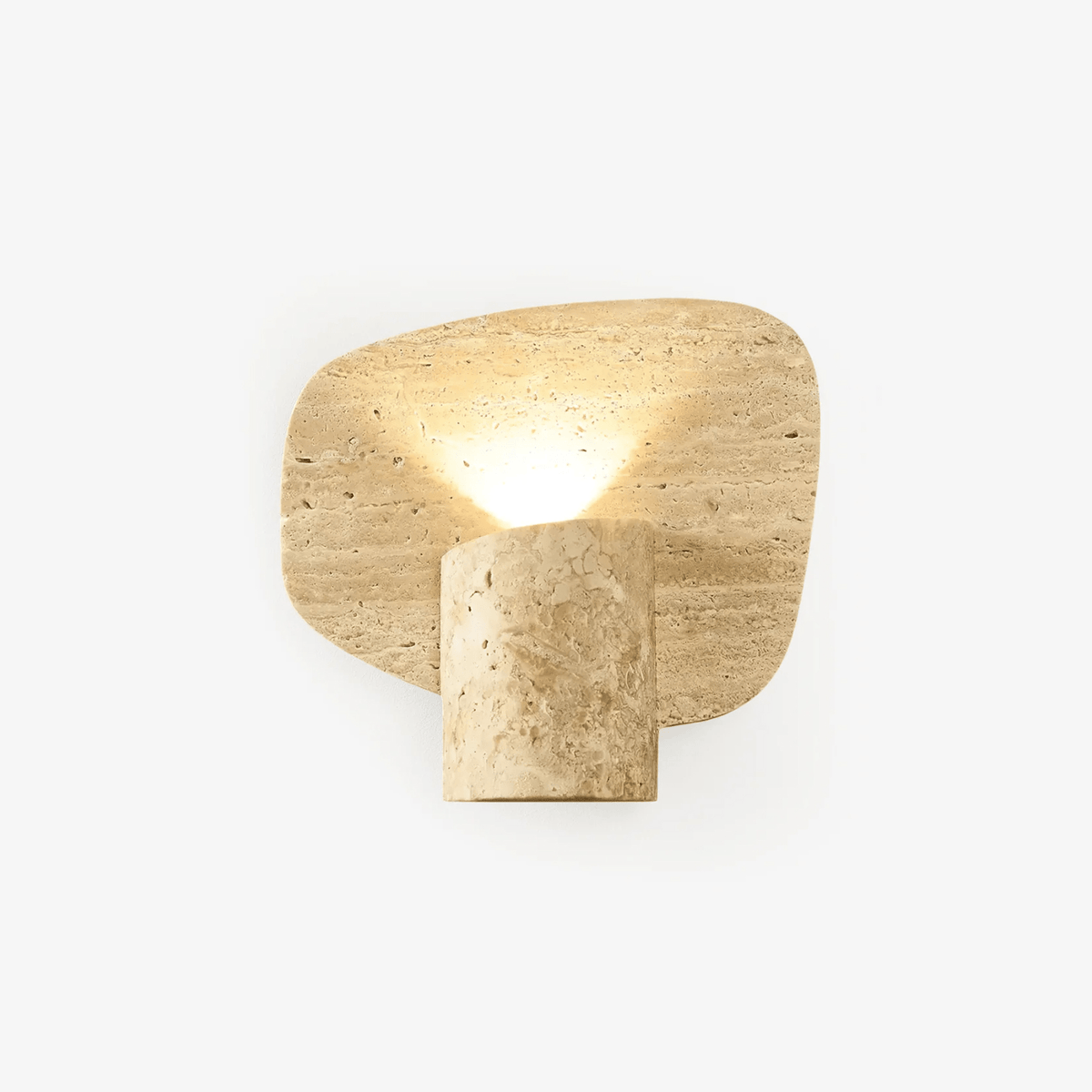 Organic Travertine Cylinder Wall Light - Tianguang Alabaster Lighting